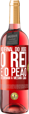 29,95 € Envio grátis | Vinho rosé Edição ROSÉ No final do jogo, o rei e o peão retornam à mesma caixa Etiqueta Vermelha. Etiqueta personalizável Vinho jovem Colheita 2024 Tempranillo