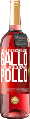 29,95 € Spedizione Gratuita | Vino rosato Edizione ROSÉ Il gallo può essere molto gallo, ma quello delle uova è il pollo Etichetta Rossa. Etichetta personalizzabile Vino giovane Raccogliere 2023 Tempranillo