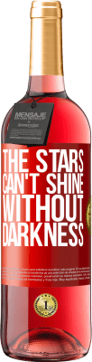 29,95 € Free Shipping | Rosé Wine ROSÉ Edition The stars can't shine without darkness Red Label. Customizable label Young wine Harvest 2023 Tempranillo