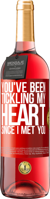 29,95 € Free Shipping | Rosé Wine ROSÉ Edition You've been tickling my heart since I met you Red Label. Customizable label Young wine Harvest 2023 Tempranillo