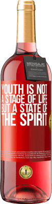 29,95 € Free Shipping | Rosé Wine ROSÉ Edition Youth is not a stage of life, but a state of the spirit Red Label. Customizable label Young wine Harvest 2024 Tempranillo