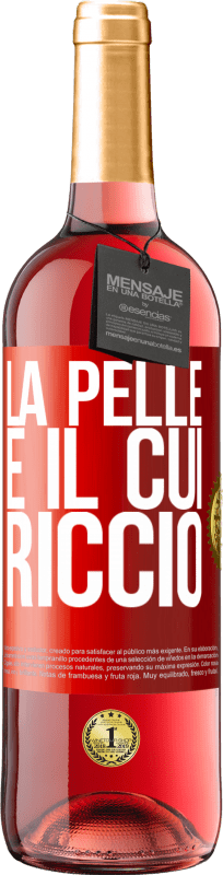 29,95 € Spedizione Gratuita | Vino rosato Edizione ROSÉ La pelle è il cui riccio Etichetta Rossa. Etichetta personalizzabile Vino giovane Raccogliere 2024 Tempranillo