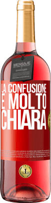29,95 € Spedizione Gratuita | Vino rosato Edizione ROSÉ La confusione è molto chiara Etichetta Rossa. Etichetta personalizzabile Vino giovane Raccogliere 2025 Tempranillo