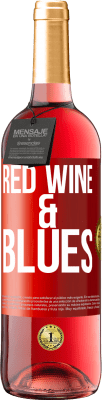 29,95 € 送料無料 | ロゼワイン ROSÉエディション Red wine & Blues 赤いタグ. カスタマイズ可能なラベル 若いワイン 収穫 2023 Tempranillo