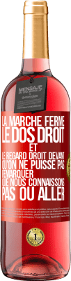 29,95 € Envoi gratuit | Vin rosé Édition ROSÉ La marche ferme, le dos droit et le regard droit devant. Qu'on ne puisse pas remarquer que nous connaissons pas où aller Étiquette Rouge. Étiquette personnalisable Vin jeune Récolte 2023 Tempranillo