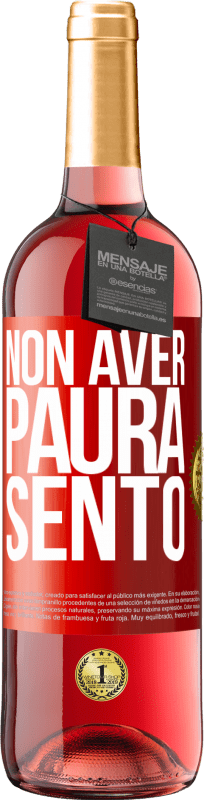 29,95 € Spedizione Gratuita | Vino rosato Edizione ROSÉ Non aver paura Sento Etichetta Rossa. Etichetta personalizzabile Vino giovane Raccogliere 2024 Tempranillo