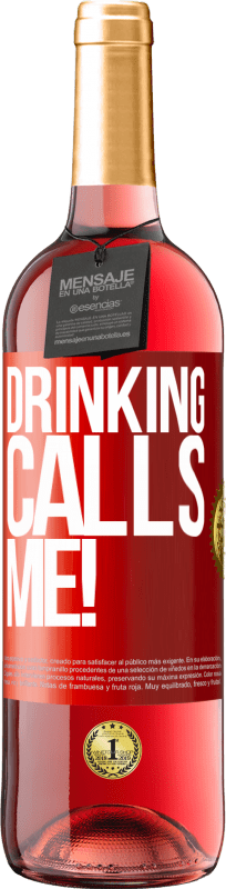 29,95 € Free Shipping | Rosé Wine ROSÉ Edition drinking calls me! Red Label. Customizable label Young wine Harvest 2023 Tempranillo
