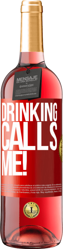 29,95 € Free Shipping | Rosé Wine ROSÉ Edition drinking calls me! Red Label. Customizable label Young wine Harvest 2024 Tempranillo