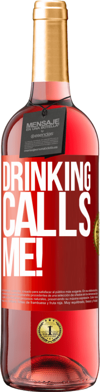 29,95 € Free Shipping | Rosé Wine ROSÉ Edition drinking calls me! Red Label. Customizable label Young wine Harvest 2025 Tempranillo