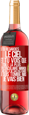 29,95 € Envoi gratuit | Vin rosé Édition ROSÉ Si tu regardes le ciel et tu vois que l'étoile la plus spectaculaire manque, je jure que je ne sais pas comment je suis tombé ma Étiquette Rouge. Étiquette personnalisable Vin jeune Récolte 2024 Tempranillo