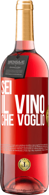 29,95 € Spedizione Gratuita | Vino rosato Edizione ROSÉ Sei il vino che voglio Etichetta Rossa. Etichetta personalizzabile Vino giovane Raccogliere 2023 Tempranillo