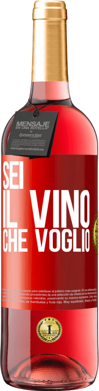 29,95 € Spedizione Gratuita | Vino rosato Edizione ROSÉ Sei il vino che voglio Etichetta Rossa. Etichetta personalizzabile Vino giovane Raccogliere 2024 Tempranillo