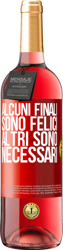 29,95 € Spedizione Gratuita | Vino rosato Edizione ROSÉ Alcuni finali sono felici. Altri sono necessari Etichetta Rossa. Etichetta personalizzabile Vino giovane Raccogliere 2024 Tempranillo