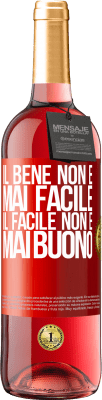29,95 € Spedizione Gratuita | Vino rosato Edizione ROSÉ Il bene non è mai facile. Il facile non è mai buono Etichetta Rossa. Etichetta personalizzabile Vino giovane Raccogliere 2025 Tempranillo