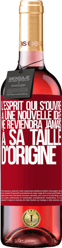 29,95 € Envoi gratuit | Vin rosé Édition ROSÉ L'esprit qui s'ouvre à une nouvelle idée ne reviendra jamais à sa taille d'origine Étiquette Rouge. Étiquette personnalisable Vin jeune Récolte 2024 Tempranillo