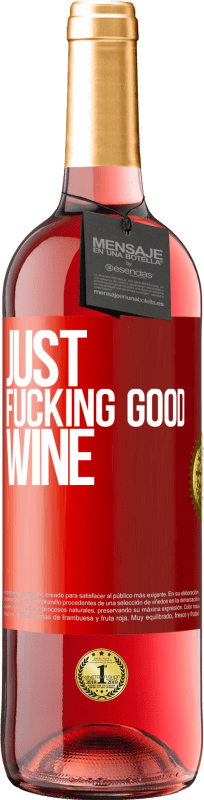 29,95 € 免费送货 | 桃红葡萄酒 ROSÉ版 Just fucking good wine 红色标签. 可自定义的标签 青年酒 收成 2023 Tempranillo
