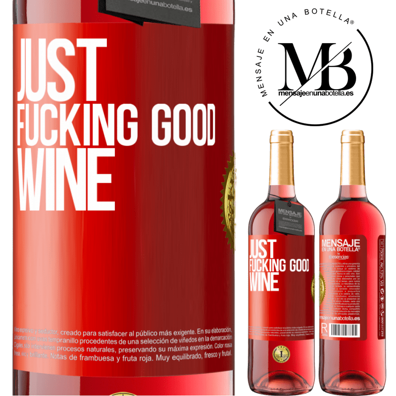 29,95 € Free Shipping | Rosé Wine ROSÉ Edition Just fucking good wine Red Label. Customizable label Young wine Harvest 2022 Tempranillo