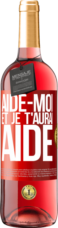 29,95 € Envoi gratuit | Vin rosé Édition ROSÉ Aide-moi et je t'aurai aidé Étiquette Rouge. Étiquette personnalisable Vin jeune Récolte 2024 Tempranillo