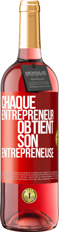 29,95 € Envoi gratuit | Vin rosé Édition ROSÉ Chaque entrepreneur obtient son entrepreneuse Étiquette Rouge. Étiquette personnalisable Vin jeune Récolte 2024 Tempranillo