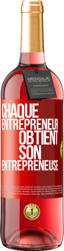 29,95 € Envoi gratuit | Vin rosé Édition ROSÉ Chaque entrepreneur obtient son entrepreneuse Étiquette Rouge. Étiquette personnalisable Vin jeune Récolte 2025 Tempranillo