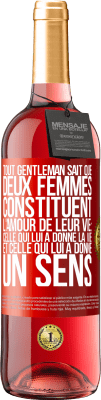 29,95 € Envoi gratuit | Vin rosé Édition ROSÉ Tout gentleman sait que deux femmes constituent l'amour de leur vie: celle qui lui a donné la vie et celle qui lui a donné un se Étiquette Rouge. Étiquette personnalisable Vin jeune Récolte 2023 Tempranillo