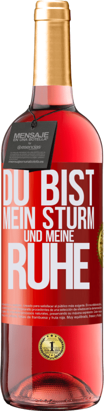 29,95 € Kostenloser Versand | Roséwein ROSÉ Ausgabe Du bist mein Sturm und meine Ruhe Rote Markierung. Anpassbares Etikett Junger Wein Ernte 2025 Tempranillo