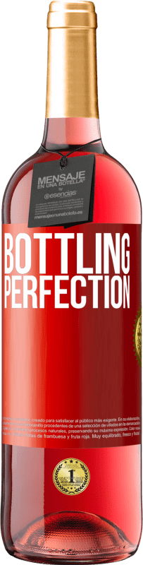 29,95 € Envío gratis | Vino Rosado Edición ROSÉ Bottling perfection Etiqueta Roja. Etiqueta personalizable Vino joven Cosecha 2023 Tempranillo