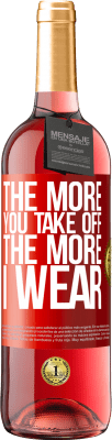 29,95 € 送料無料 | ロゼワイン ROSÉエディション 離陸するほど着るほど 赤いタグ. カスタマイズ可能なラベル 若いワイン 収穫 2024 Tempranillo