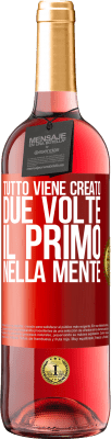 29,95 € Spedizione Gratuita | Vino rosato Edizione ROSÉ Tutto viene creato due volte. Il primo nella mente Etichetta Rossa. Etichetta personalizzabile Vino giovane Raccogliere 2024 Tempranillo