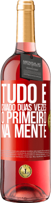 29,95 € Envio grátis | Vinho rosé Edição ROSÉ Tudo é criado duas vezes. O primeiro na mente Etiqueta Vermelha. Etiqueta personalizável Vinho jovem Colheita 2023 Tempranillo