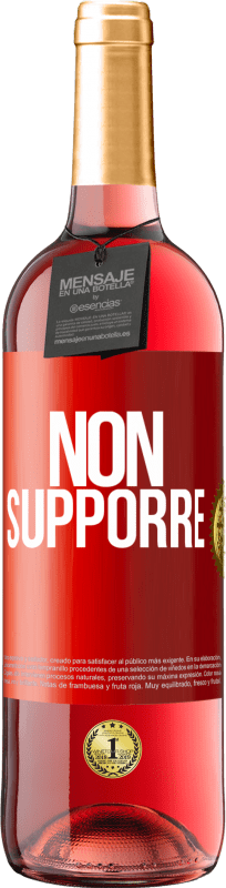 29,95 € Spedizione Gratuita | Vino rosato Edizione ROSÉ Non supporre Etichetta Rossa. Etichetta personalizzabile Vino giovane Raccogliere 2024 Tempranillo