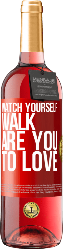 29,95 € Free Shipping | Rosé Wine ROSÉ Edition Watch yourself walk. Are you to love Red Label. Customizable label Young wine Harvest 2022 Tempranillo