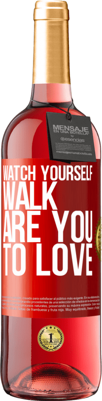 29,95 € Free Shipping | Rosé Wine ROSÉ Edition Watch yourself walk. Are you to love Red Label. Customizable label Young wine Harvest 2024 Tempranillo