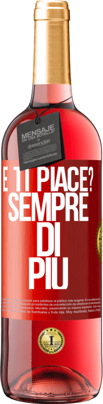 29,95 € Spedizione Gratuita | Vino rosato Edizione ROSÉ e ti piace? Sempre di più Etichetta Rossa. Etichetta personalizzabile Vino giovane Raccogliere 2024 Tempranillo