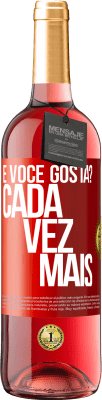 29,95 € Envio grátis | Vinho rosé Edição ROSÉ e você gosta? Cada vez mais Etiqueta Vermelha. Etiqueta personalizável Vinho jovem Colheita 2025 Tempranillo