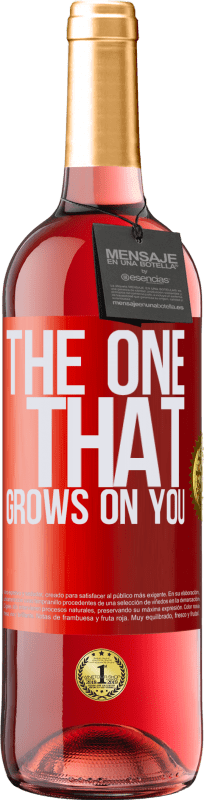 29,95 € Kostenloser Versand | Roséwein ROSÉ Ausgabe The one that grows on you Rote Markierung. Anpassbares Etikett Junger Wein Ernte 2024 Tempranillo