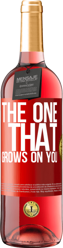29,95 € Spedizione Gratuita | Vino rosato Edizione ROSÉ The one that grows on you Etichetta Rossa. Etichetta personalizzabile Vino giovane Raccogliere 2023 Tempranillo