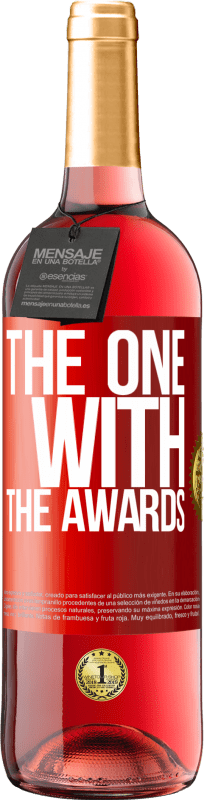 29,95 € 送料無料 | ロゼワイン ROSÉエディション The one with the awards 赤いタグ. カスタマイズ可能なラベル 若いワイン 収穫 2023 Tempranillo