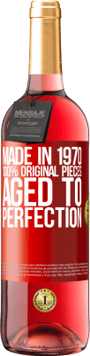 29,95 € 送料無料 | ロゼワイン ROSÉエディション 1970年製、100％オリジナルピース。Aged to perfection 赤いタグ. カスタマイズ可能なラベル 若いワイン 収穫 2023 Tempranillo