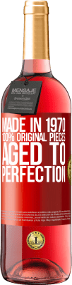 29,95 € 免费送货 | 桃红葡萄酒 ROSÉ版 1970年制造，百分百原创。Aged to perfection 红色标签. 可自定义的标签 青年酒 收成 2024 Tempranillo