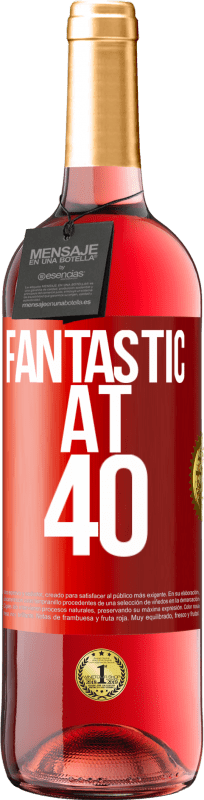 29,95 € Free Shipping | Rosé Wine ROSÉ Edition Fantastic at 40 Red Label. Customizable label Young wine Harvest 2023 Tempranillo