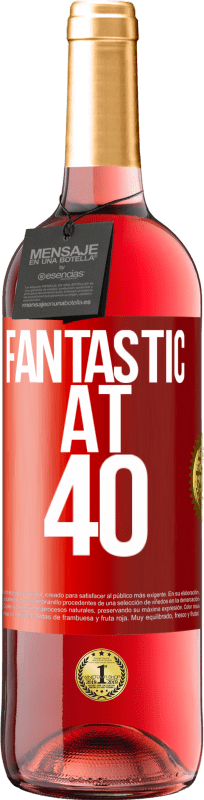 29,95 € Free Shipping | Rosé Wine ROSÉ Edition Fantastic at 40 Red Label. Customizable label Young wine Harvest 2024 Tempranillo