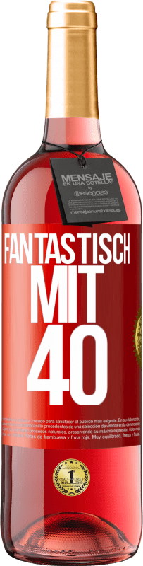 29,95 € Kostenloser Versand | Roséwein ROSÉ Ausgabe Fantastisch mit 40 Rote Markierung. Anpassbares Etikett Junger Wein Ernte 2024 Tempranillo