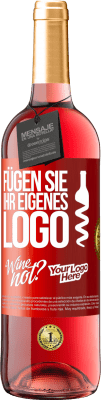 29,95 € Kostenloser Versand | Roséwein ROSÉ Ausgabe Füge dein eigenes Logo hinzu Rote Markierung. Anpassbares Etikett Junger Wein Ernte 2023 Tempranillo
