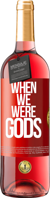 29,95 € Free Shipping | Rosé Wine ROSÉ Edition When we were gods Red Label. Customizable label Young wine Harvest 2023 Tempranillo