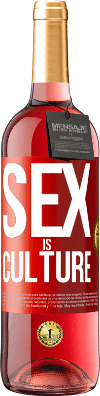 29,95 € Free Shipping | Rosé Wine ROSÉ Edition Sex is culture Red Label. Customizable label Young wine Harvest 2023 Tempranillo