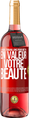 29,95 € Envoi gratuit | Vin rosé Édition ROSÉ Ici, nous travaillons pour mettre en valeur votre beauté Étiquette Rouge. Étiquette personnalisable Vin jeune Récolte 2024 Tempranillo