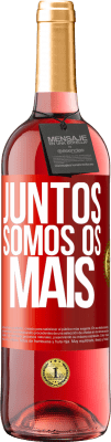 29,95 € Envio grátis | Vinho rosé Edição ROSÉ Juntos somos os mais Etiqueta Vermelha. Etiqueta personalizável Vinho jovem Colheita 2023 Tempranillo