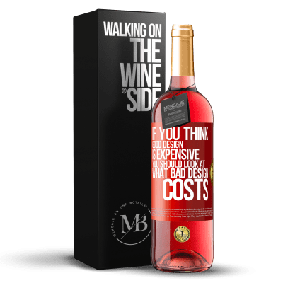 «If you think good design is expensive, you should look at what bad design costs» ROSÉ Edition