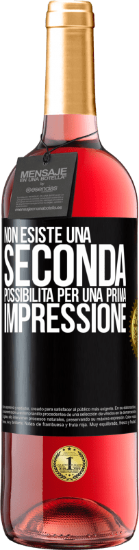 29,95 € Spedizione Gratuita | Vino rosato Edizione ROSÉ Non esiste una seconda possibilità per una prima impressione Etichetta Nera. Etichetta personalizzabile Vino giovane Raccogliere 2024 Tempranillo